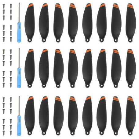 Hélices de Rechange Silencieuses pour Drone DJI Mini 2 SE - 24 Pcs avec Outils