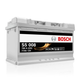 Batterie Bosch S5 008 77Ah - Puissance et Fiabilité pour Véhicules Exigeants