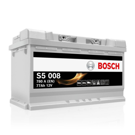 Batterie Bosch S5 008 77Ah - Puissance et Fiabilité pour Véhicules Exigeants