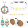 Ensemble d'Accessoires Hippie Rétro pour Femme - KDISHKRA
