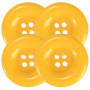 4 Boutons Jaunes Extra Larges pour Costumes - Inspirés de Mario & Waluigi
