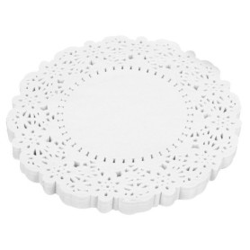 Lot de 150 napperons en papier dentelle blanc pour pâtisserie