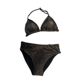 Maillot de Bain Menstruel Deux Pièces Toucan pour Fille - Noir, 16 Ans