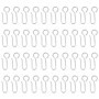 Pack de 50 Crochets en Acier Inoxydable pour Rideaux - TRKETK