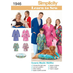 Patron Simplicity 1946 pour Coudre des Robes de Chambre Unisexes