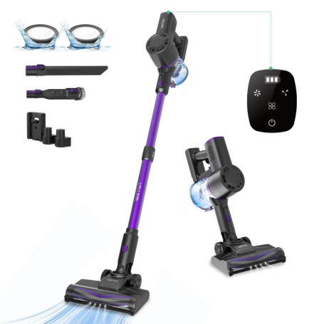 Aspirateur Balai Sans Fil Vactidy V8 Pro - Puissance 160W, Violet