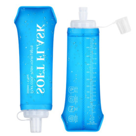 Gourde Souple Euqvunn 500ml - Lot de 2 Flasques Étanches pour Running et Randonnée