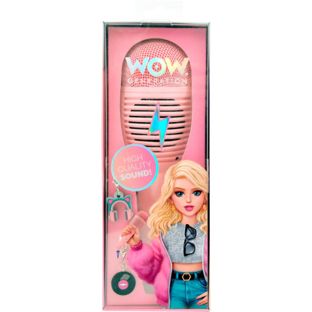 Microphone Karaoké Sans Fil Rose pour Enfant - Bluetooth Rechargeable