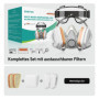 Masque de Protection AIMAX avec Lunettes et Filtres A1P2 - Réutilisable et Confortable