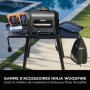 Combo Gril et Plancha Ninja Woodfire XL - Accessoire Barbecue Antiadhésif