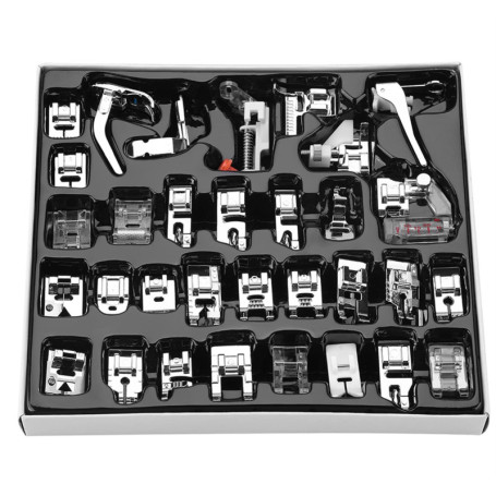 Kit de 32 Pieds-de-biche Multifonction pour Machine à Coudre - Compatible Singer et Baby Lock