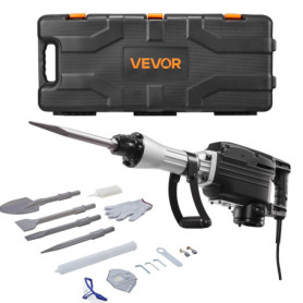 Marteau Piqueur Électrique VEVOR 2800 W avec Accessoires Complets