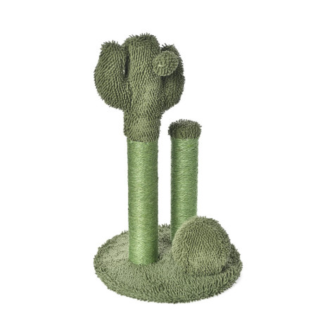 Griffoir en Cactus pour Chat - Poteau Triple Vert 68 cm