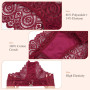 Zhiaek Lot de 5 Culotte Dentelle Sexy pour Femme String Femme Sexy Chic Tanga sous Vêtements Féminins Lingerie Shorties Hipster 