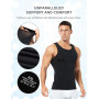 Mauro Kane Débardeur de Compression Homme Maillot de Corps Gaine Ventre Plat Homme Gainant Minceur sous-vêtements
