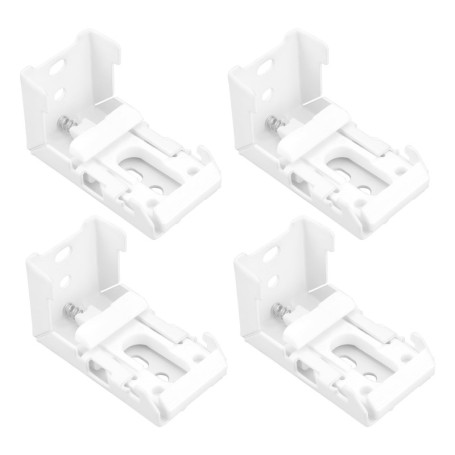 Supports à Ressort OTOTEC pour Stores Romains - Lot de 4 Fixations Blanches