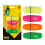 Surligneurs Mini Idena - Set de 4 Couleurs Vives pour Écriture et Marquage