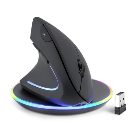 Souris Verticale Ergonomique Perixx PERIMICE-713LRX pour Gaucher - Rechargeable et Sans Fil