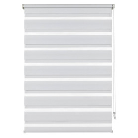 Store Enrouleur Double à Clipser Deco Company - Blanc 50 x 150 cm