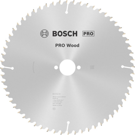 Lame de Scie Circulaire Bosch PRO Wood 250mm - Coupe Précise pour Bois
