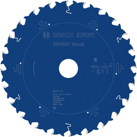 Lame de Scie Circulaire Bosch EXPERT Wood 216mm pour Bois