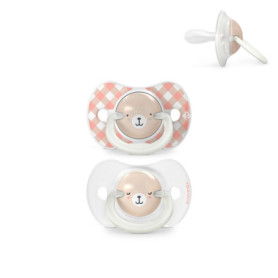 Lot de 2 Sucettes Brillantes pour Bébés 0-6 Mois - Suavinex Wild&Free