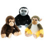 Singe en Peluche Écologique Doux 20 cm - Compagnon de Jungle pour Enfants