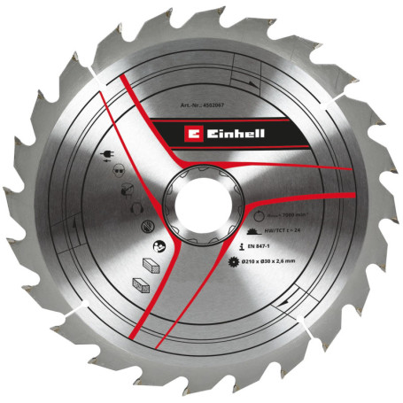 Lame de Scie Sauteuse Einhell 210 mm - Idéale pour Bois et Matériaux Similaires