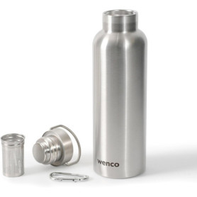 Gourde Isotherme en Acier Inoxydable 0,75 L avec Infuseur à Thé - Wenco