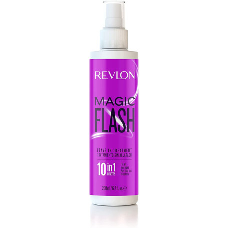 Revlon Magic Flash Soin 10 en 1 pour Cheveux Secs - Après Shampoing Sans Rinçage 200ml