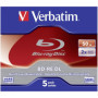 Verbatim Blu-ray BD-RE DL 50 Go - Pack de 5 Disques Réinscriptibles
