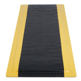 Tapis Anti-Fatigue Ergonomique Tonchean - 60 x 152 cm - Noir et Jaune