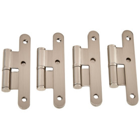 Jdel Lot de 4 Tiges Rondes en Nickel 100 mm - Boulons de Qualité