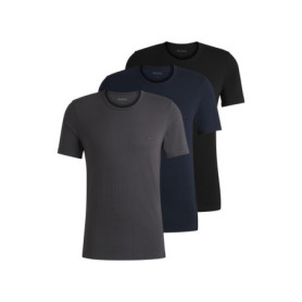 Lot de 3 T-Shirts Homme BOSS en Coton Jersey à Col Rond
