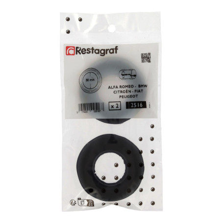 Silent Bloc d'Échappement Restagraf - 30 mm - Sachet de 2 pour Véhicules Compatibles