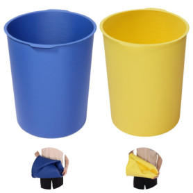 VEVOR Doublure de Seau en Silicone Réutilisable 18,9 L - Lot de 2 avec Poignées