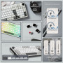 Clavier Gamer The G-Lab KEYZ Elite 400 - Mécanique AZERTY sans Fil RGB