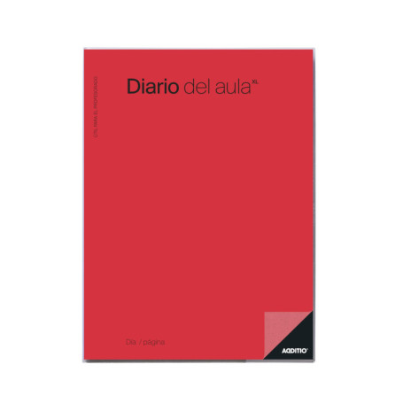 Agenda de Classe Additio - Organisation Quotidienne pour Enseignants - Rouge