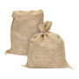Sac en Toile de Jute Naturelle - Lot de 2, 30 x 39 cm