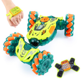 Voiture Télécommandée A ALPHA 4WD avec LED - Stunt Car Tout Terrain pour Enfants