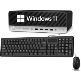 HP EliteDesk 705 G4 SFF - Mini-ordinateur AMD Ryzen 3 Pro, 8 Go RAM, 256 Go SSD