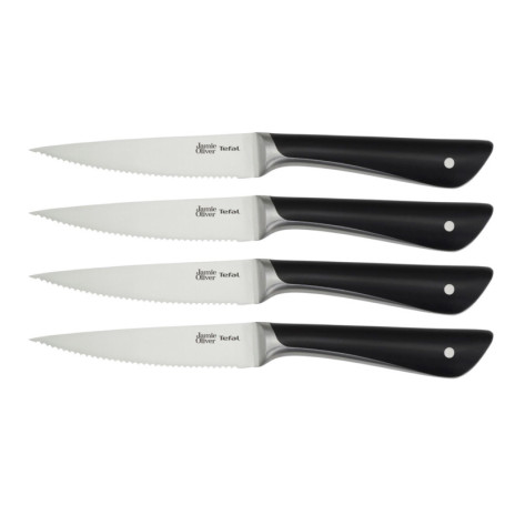 Set de 4 couteaux à steak en acier inoxydable Tefal Jamie Oliver - 12 cm