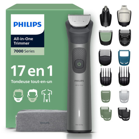 Philips Multigroom 7000 - Tondeuse tout-en-un avec 17 accessoires