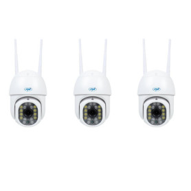 Kit de Caméra de Surveillance WiFi PNI IP440 4MP avec Zoom et Détection de Mouvement