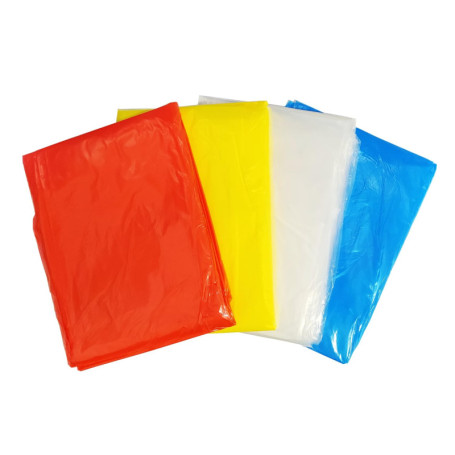 Lot de 4 Ponchos de Pluie Jetables BullTek - Ultra Légers et Imperméables