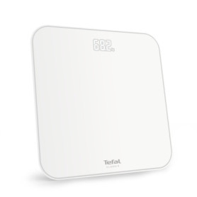 Tefal Classic 2.0 - Pèse-personne Ultra Plat avec Grand Écran LED - Capacité 180kg - Blanc