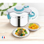 Cocotte-Minute SEB ClipsoMinut' Easy+ 6L - Ouverture Facile et Gain de Place