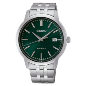 Montre Seiko Automatique pour Homme avec Cadran Vert et Bracelet en Acier