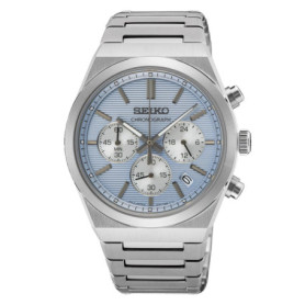 Montre Chronographe Seiko Homme Argentée en Acier Inoxydable - SSB459P1