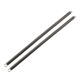 Ressorts de Tension en Acier avec Crochets - 2pcs, 300mm